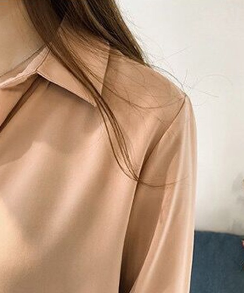 「Amulet」 長袖シャツ X-LARGE ベージュ レディース_画像9