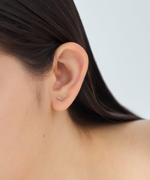 ete（エテ） ピアス 「ゾディアック」 K10YG ダイヤモンド ピアス /お