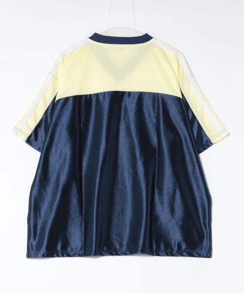 8 tシャツ メッシュ切替グロッシーゲームシャツ メンズ レディース