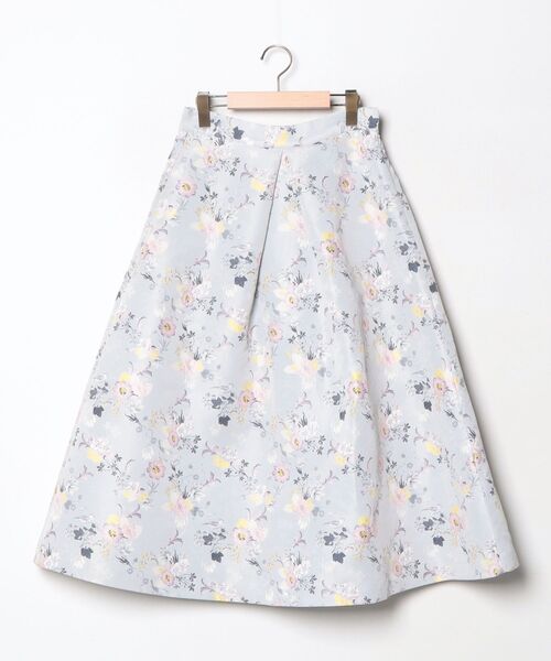 SEVEN TEN 花柄スカート M グレー レディース : ZOZOTOWN Yahoo!店