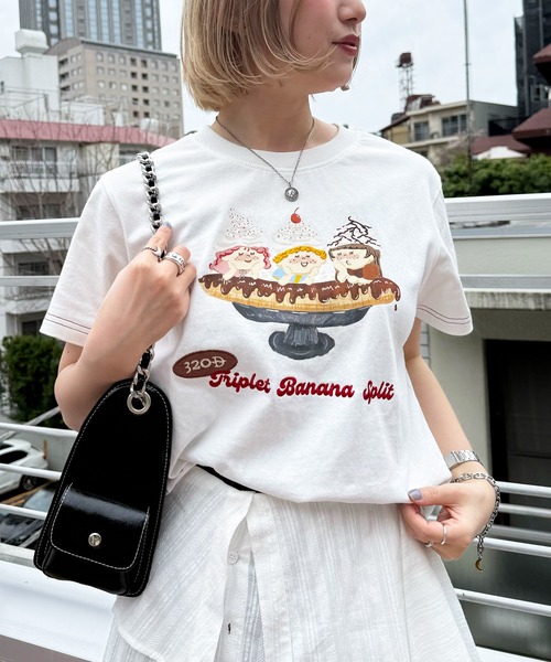 DOUBLE NAME（ダブルネーム） tシャツ Triplet Banana Sprit TEE