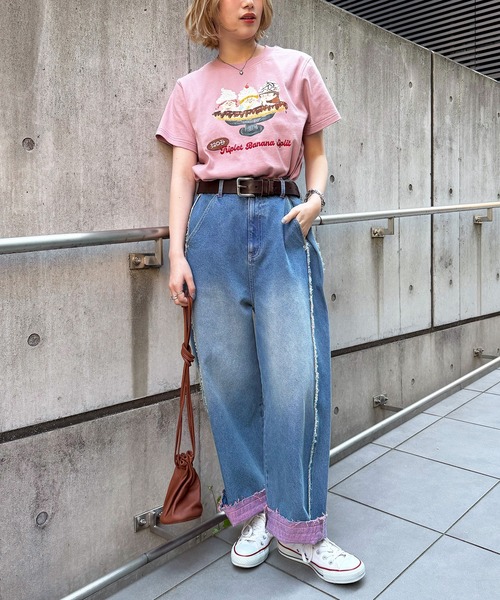 DOUBLE NAME（ダブルネーム） tシャツ 半袖 Triplet Banana Sprit TEE