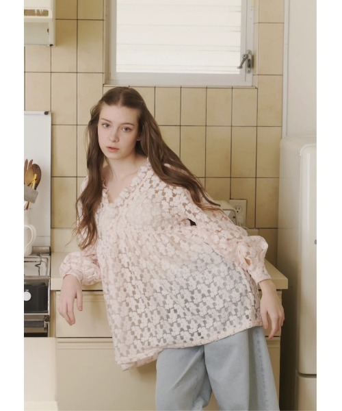 NOTRE emor（ノートルエモア） ワンピース flower jacquard mini dress
