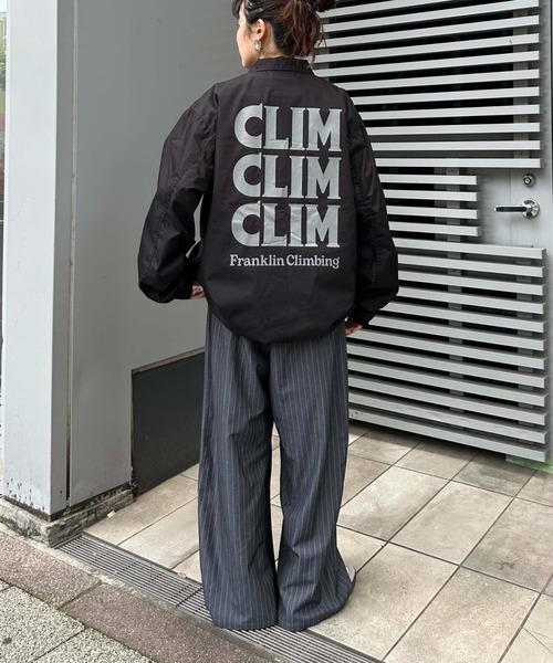 「Franklin Climbing」 コーチジャケット LARGE チャコールグレー メンズ_画像3