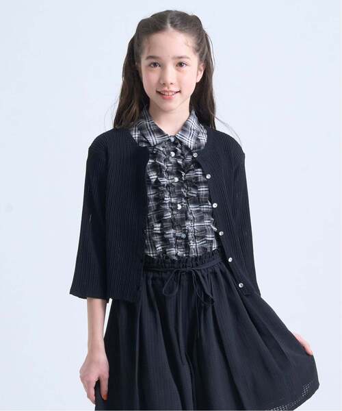pom ponette junior（ポンポネット ジュニア） ブラウス シャツ 7分袖