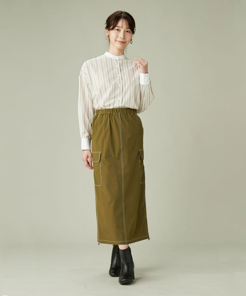 「TOKYO SHIRTS」 長袖ブラウス FREE ベージュ レディース_画像5