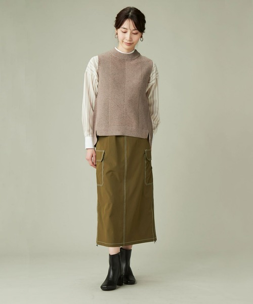 「TOKYO SHIRTS」 長袖ブラウス FREE ベージュ レディース_画像7