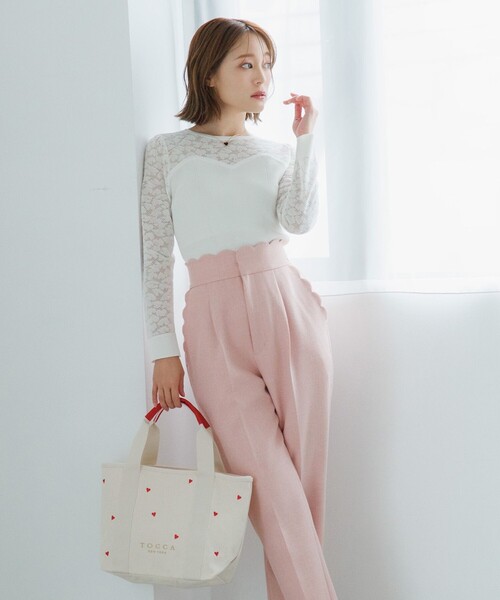 「TOCCA」 トートバッグ F パープル レディース_画像2