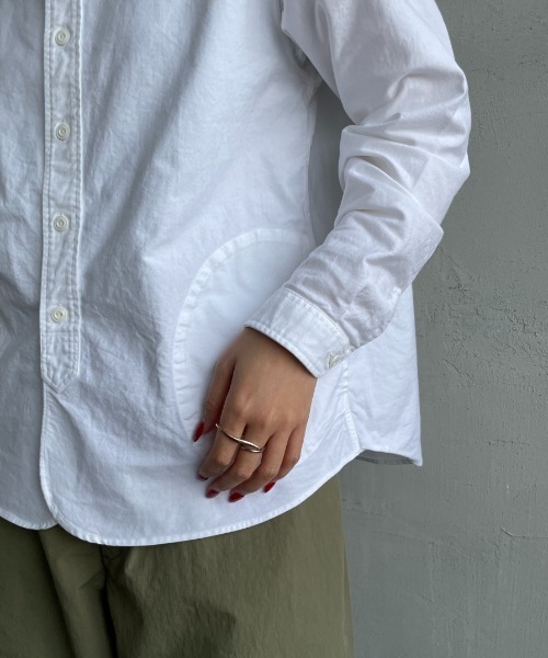 Danton（ダントン） 長袖ブラウス 34 ブルー レディース : ZOZOTOWN