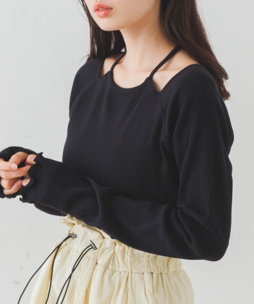 「Kastane」 長袖カットソー FREE ベージュ レディース_画像4