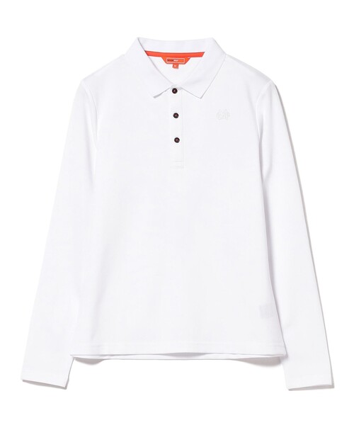 「BEAMS GOLF」 長袖ポロシャツ SMALL ブラック レディース_画像3