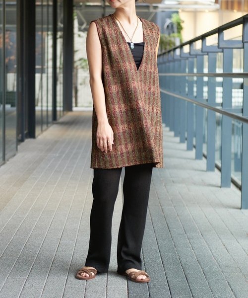 「IENA LA BOUCLE」 イージーパンツ - グレー レディース_画像9