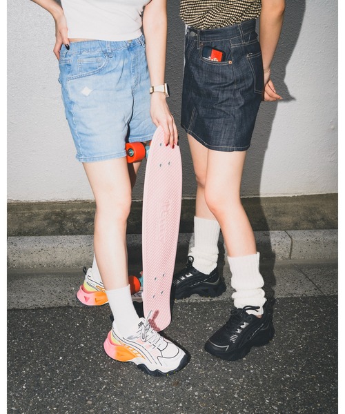 「STEVE MADDEN」 ローカットスニーカー 22.5cm オレンジ系その他 レディース_画像7