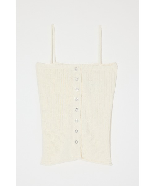 MOUSSY（マウジー） キャミソール 「再入荷」FRONT BUTTON KNIT 