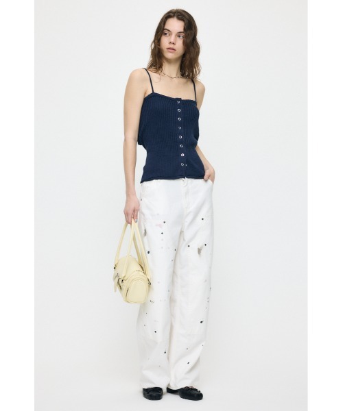 MOUSSY（マウジー） キャミソール 「再入荷」FRONT BUTTON KNIT 
