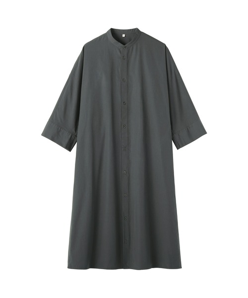 「MUJI Labo」 7分袖ワンピース M グレー レディース_画像3