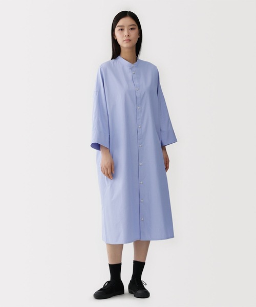 「MUJI Labo」 7分袖ワンピース M グレー レディース_画像5
