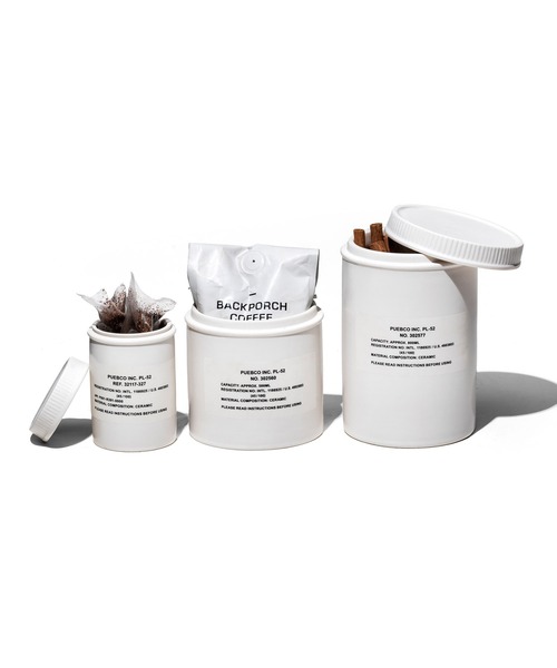 プエブコ　PUEBCO セラミックキャニスター　2個 PUEBCO（プエブコ） キッチン CERAMIC CANISTER Small : ZOZOTOWN