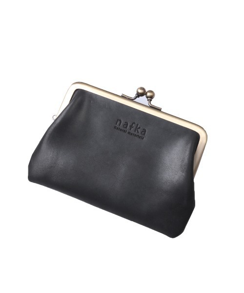 nafka（ナフカ） 財布 ナチュラルモストロレザースリムがま口短財布