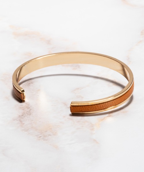 バングル レディース GOLD RAIL BANGLE - F(6mm)栃木レザー｜zozo｜09