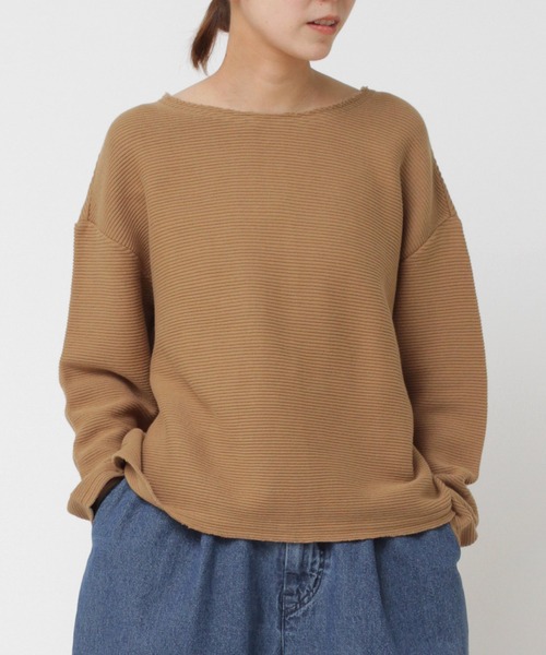 tシャツ M1538 ニットライクコットンプルオーバー レディース