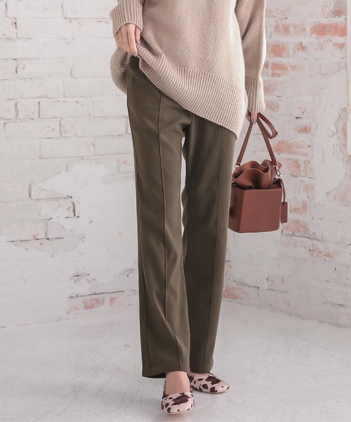 KOBE LETTUCE（神戸レタス） パンツ フェイクスエードセミフレアパンツ