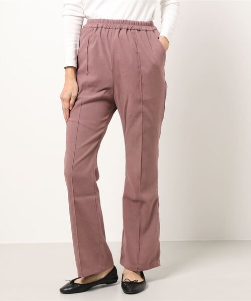 KOBE LETTUCE（神戸レタス） パンツ フェイクスエードセミフレアパンツ