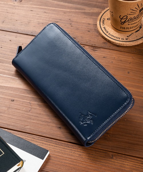 BEVERLY HILLS POLO CLUB 長財布 ネイビー×ブラック BEVERLY HILLS POLO CLUB ビバリーヒルズポロクラブ 長財布