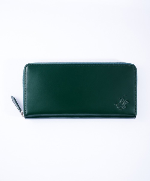極美品　BEVERLY HILLS POLO CLUB　長財布　ダークグリーン BEVERLY HILLS POLO CLUB 財布 「Beverly Hills Polo Club