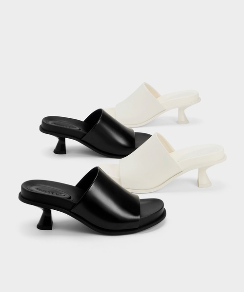 CHARLES ＆ KEITH サンダル Clio クリオ スラントヒールミュール