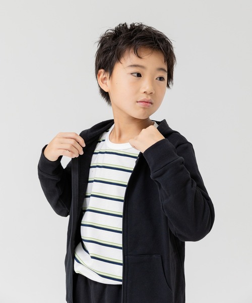 chil2 パーカー 全14色 無地ジップアップパーカー キッズ 子供服