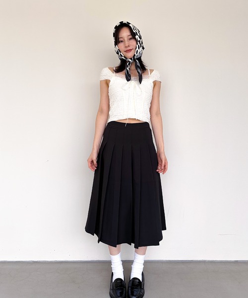 スカート プリーツミドルフレアスカート : ZOZOTOWN Yahoo!店