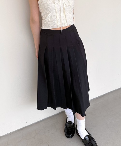 スカート プリーツミドルフレアスカート : ZOZOTOWN Yahoo!店 - 通販