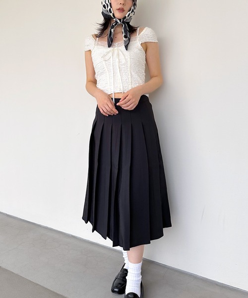 スカート プリーツミドルフレアスカート : ZOZOTOWN Yahoo!店