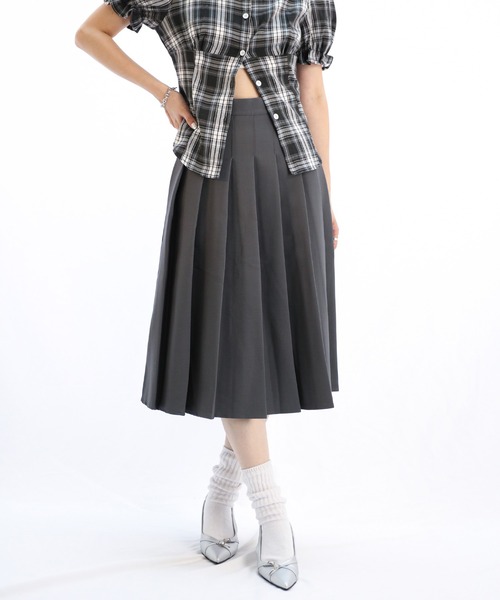 スカート プリーツミドルフレアスカート : ZOZOTOWN Yahoo!店 - 通販