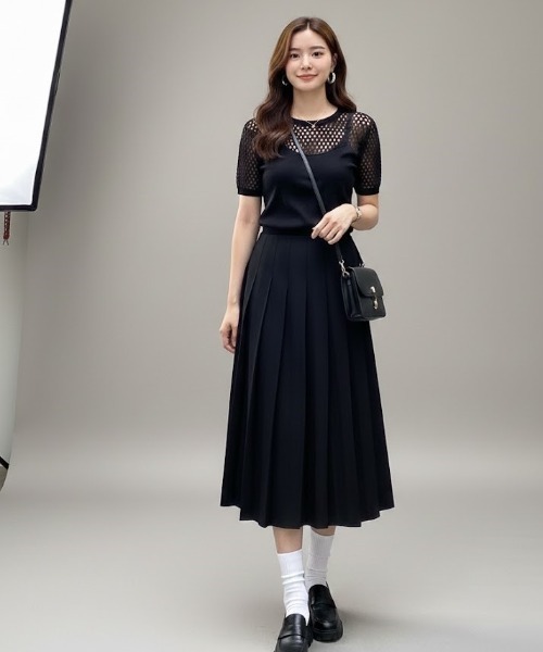 スカート プリーツミドルフレアスカート : ZOZOTOWN Yahoo!店 - 通販