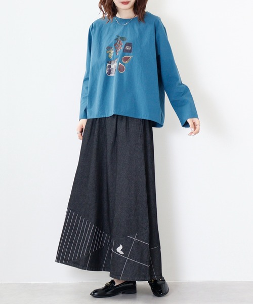 Emago ブラウス シャツ EMAGO ジャムプリントブラウス
