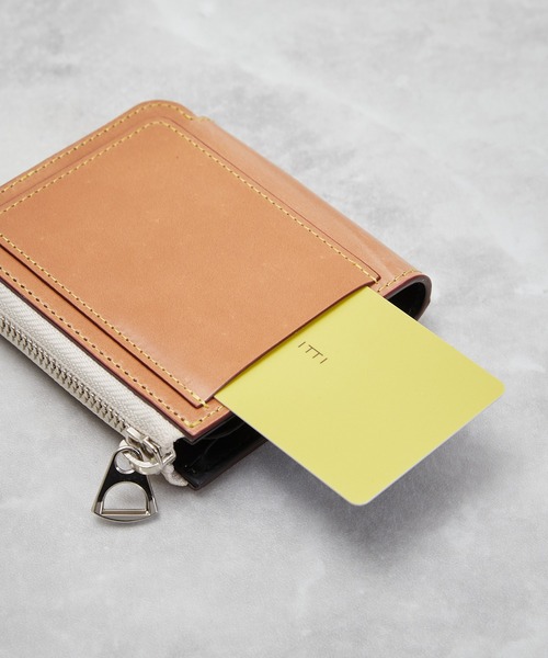 新品ITTI 財布 CRISTY VERY COMPACT WLT .5 限定品 CRISTY SMART MID WLT .5｜白鞣し 革財布 ミニ 二つ折り