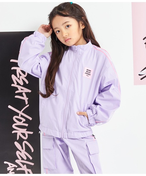 ANAPアウター ANAP kids ブルゾン アウター パイピングラインウィンド