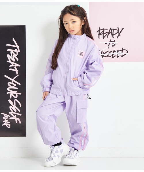 ANAP kids ブルゾン アウター パイピングラインウィンド