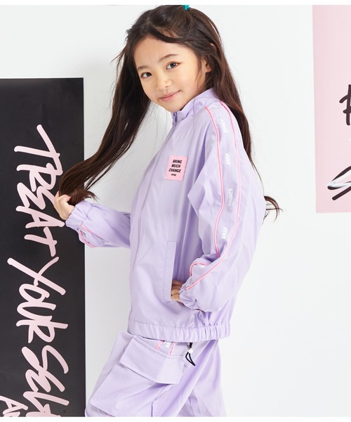 ANAP kids ブルゾン アウター パイピングラインウィンド