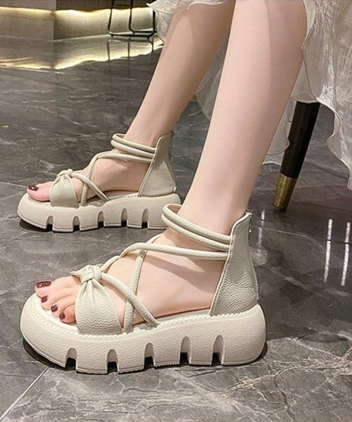 miniministore サンダル ストラップサンダル レディース軽量厚底