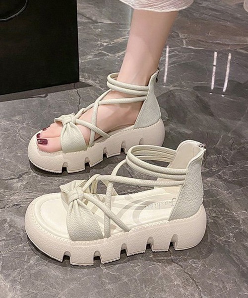 miniministore サンダル ストラップサンダル レディース軽量厚底