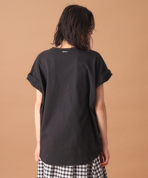 DRESSTERIOR別注アメリカーナ チュニックTシャツ 黒americana
