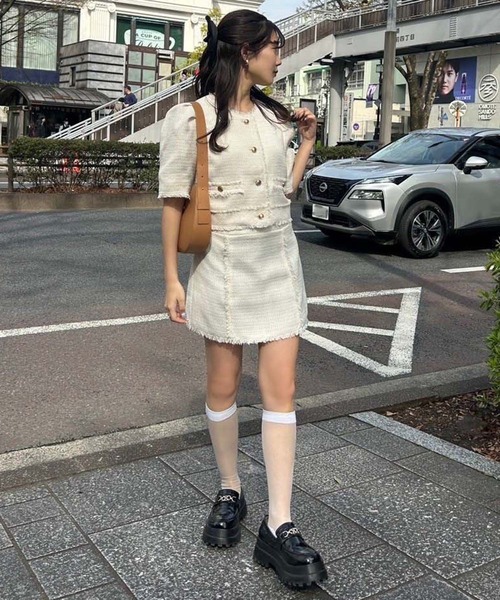 NICE CLAUP 半袖ツイードジャケット 71r+9e-ss+L._UY350_.jpg