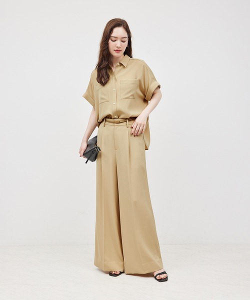 ROPE'（ロペ） ブラウス シャツ 「新色追加」トリアセバックサテン