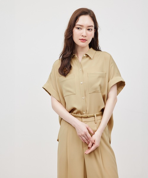 ROPE  ブラウス トップス 楽天市場】【SALE／50%OFF】【洗える】ダブルヨークギャザー