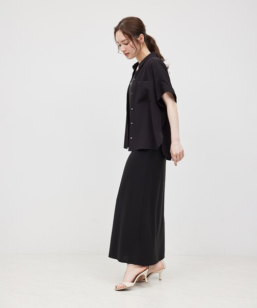ROPE' ブラウス シャツ 「新色追加」トリアセバックサテン
