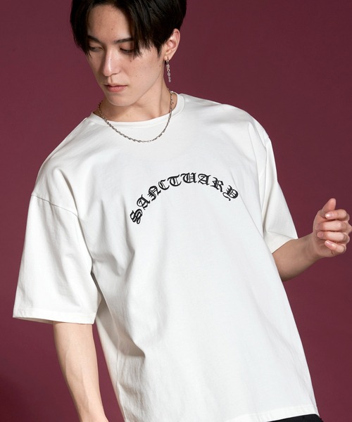 NO ID.（ノーアイディー） tシャツ 「NO ID.」Sanctuary Embroidery