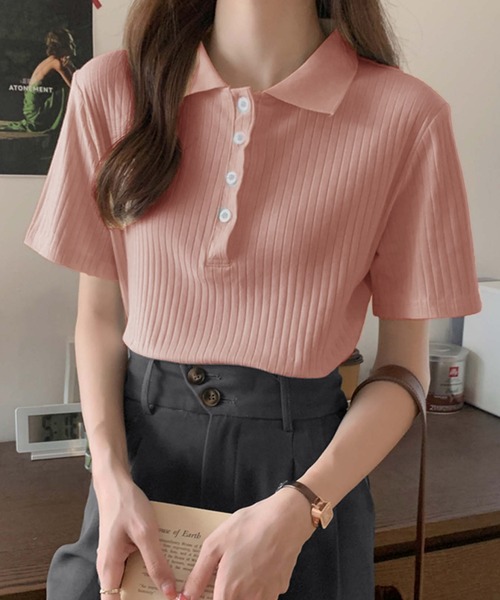 Girly Doll（ガーリードール） tシャツ 半袖 コットンリブ半袖